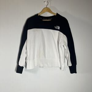 North Face Sweatshirt Womens Medium Fleece Thick Colorblock Outdoors Pullover